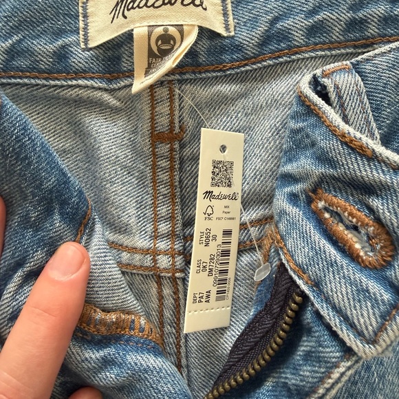 NWT Madewell The Low Rise 90s Straight Jean in Arlee Wash | size 30 - Picture 9 of 11